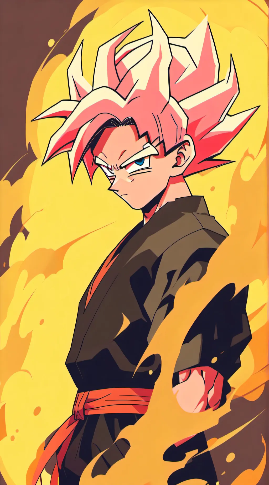 ai character: Goku Blac background