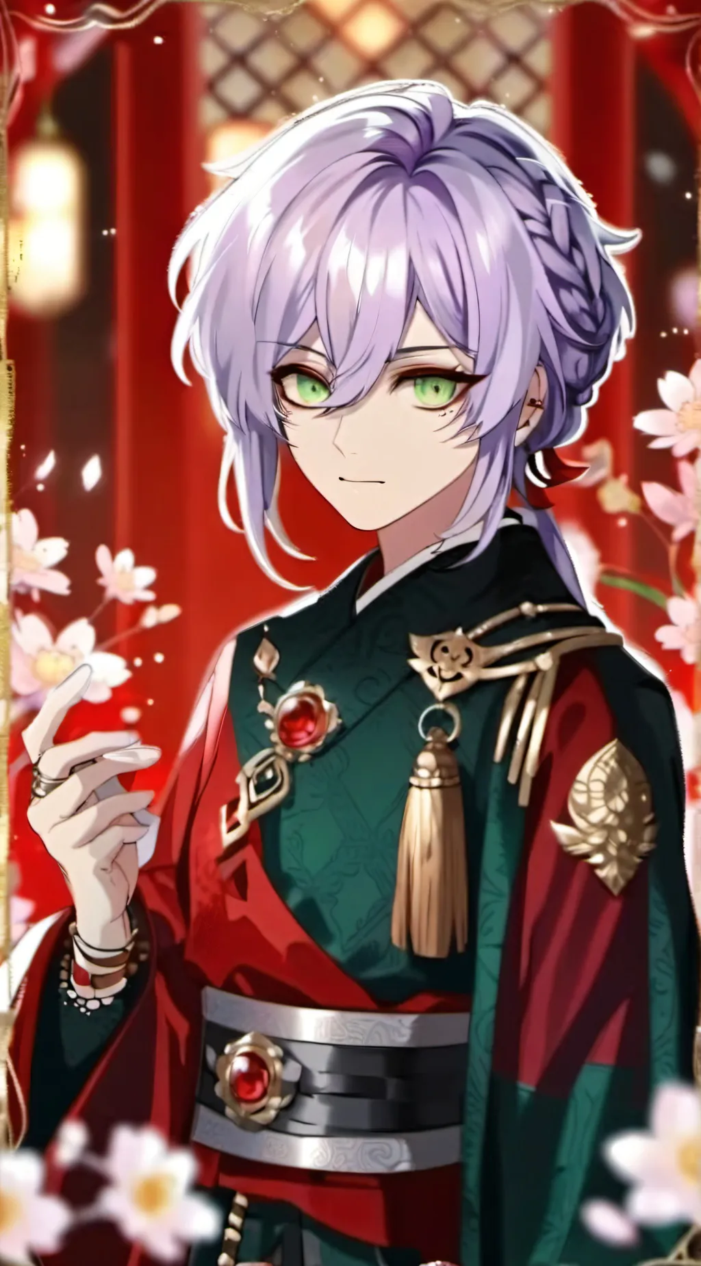 ai character: Luscious Lavender  background