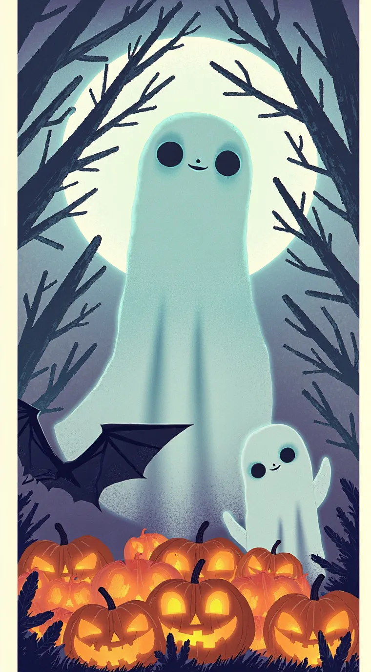 ai character: Happy Halloween  background