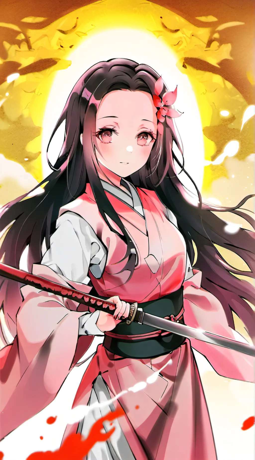 ai character: Nezuko background