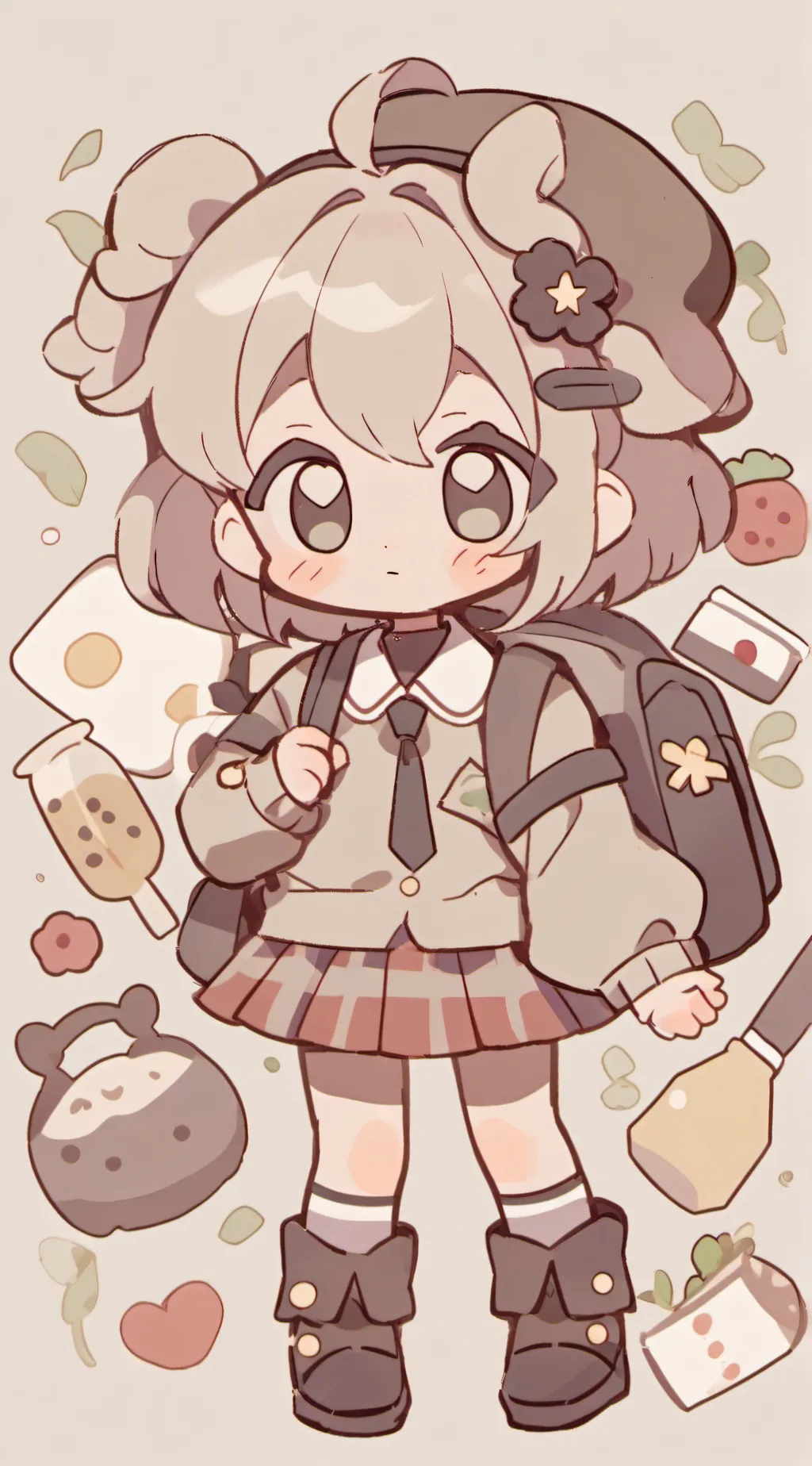 ai character: Zoe🎀🌈 background
