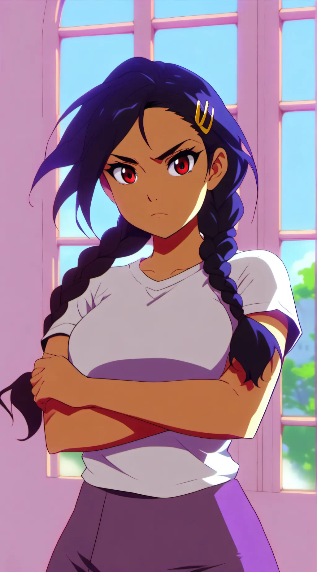 ai character: Sasha background