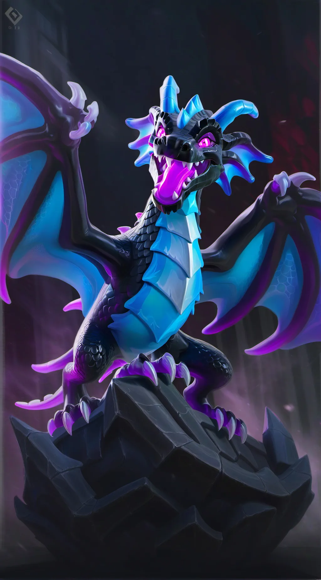 ai character: dragon trap background