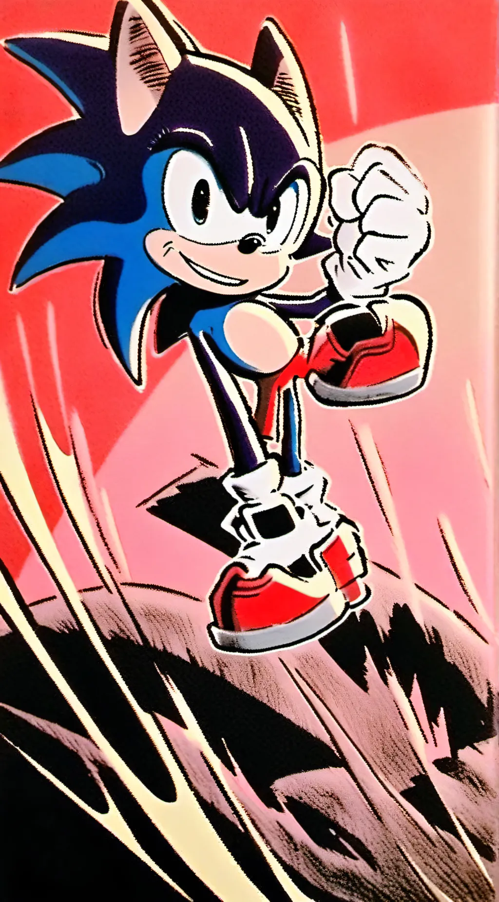 ai character: Sonic el erizo background