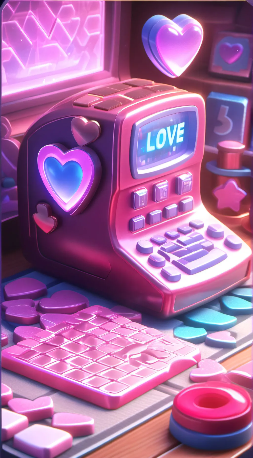 ai character: Love calculator  background