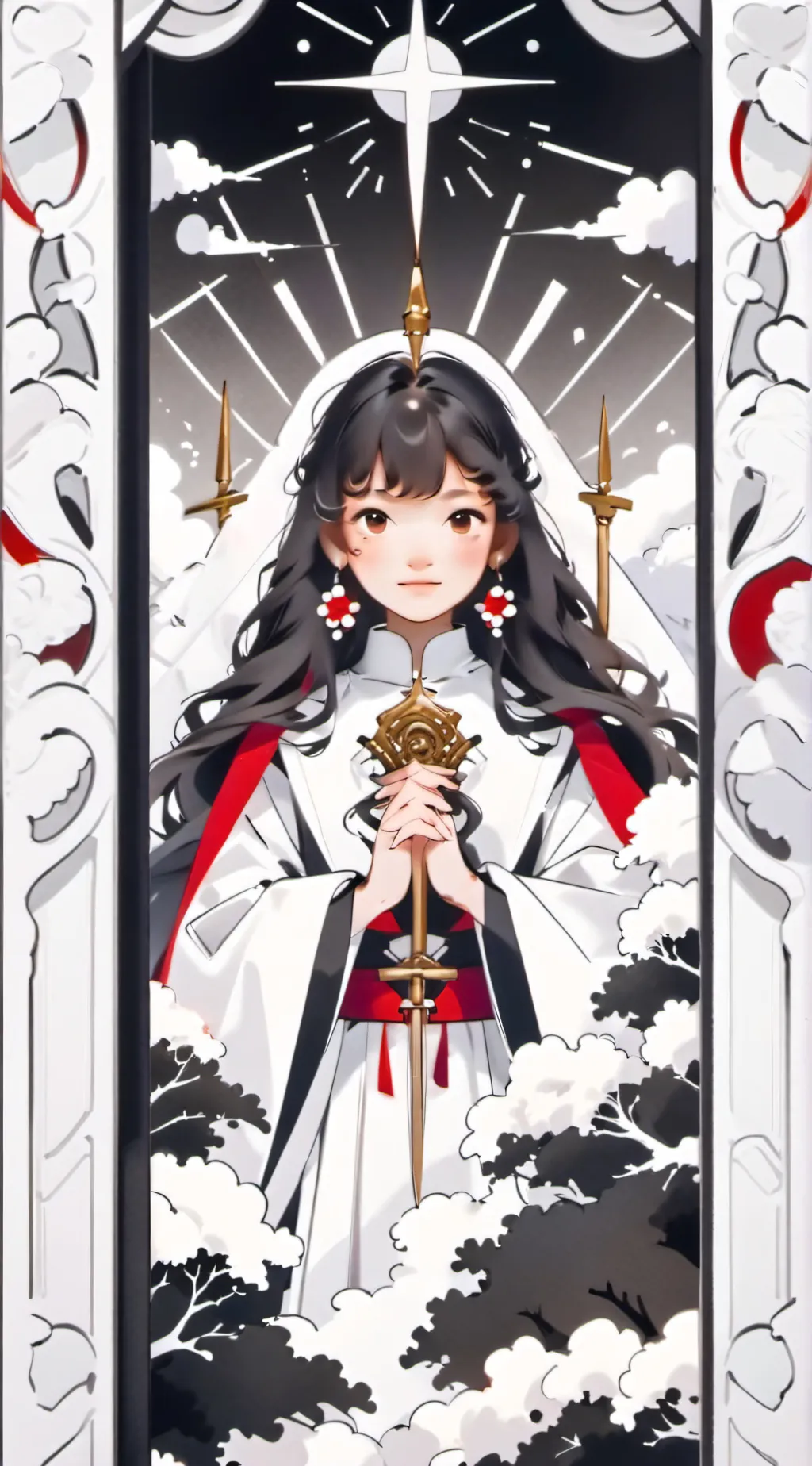 ai character: Mary Grace Ann  background