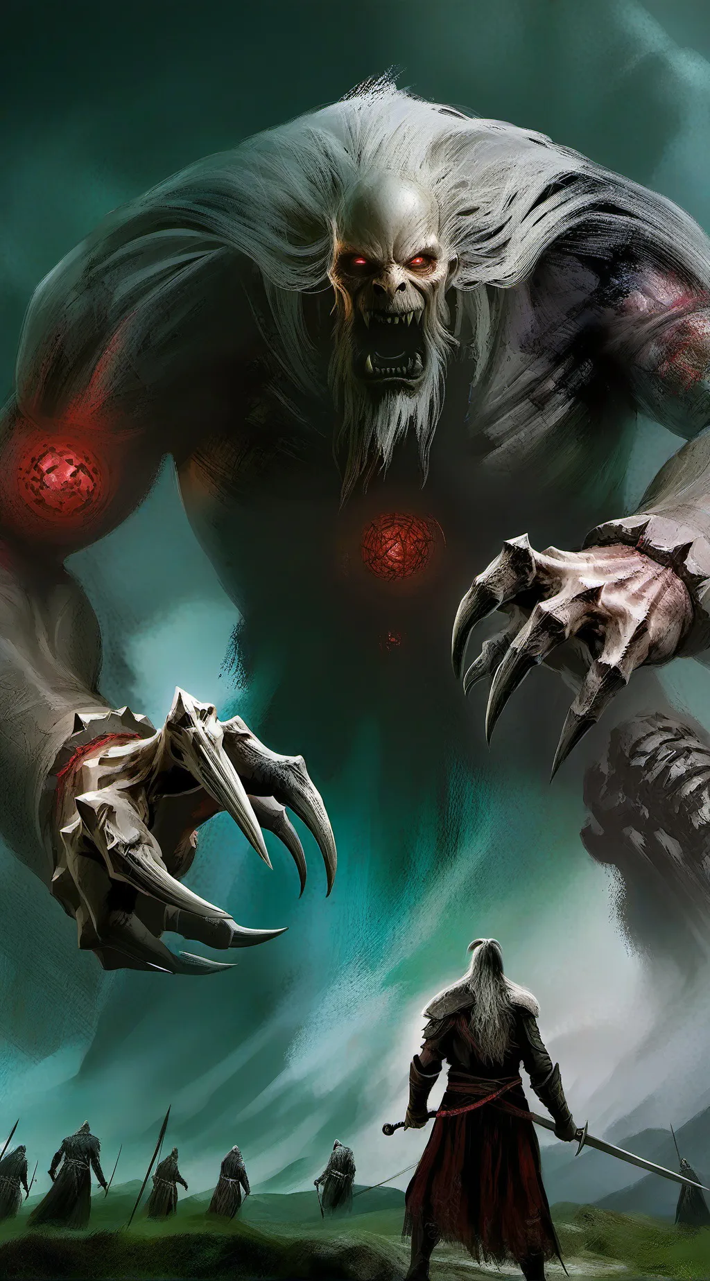 ai character: KRAKEN horreur  background