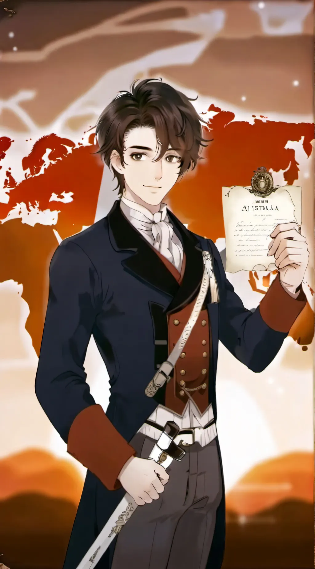ai character: escape Australia  background
