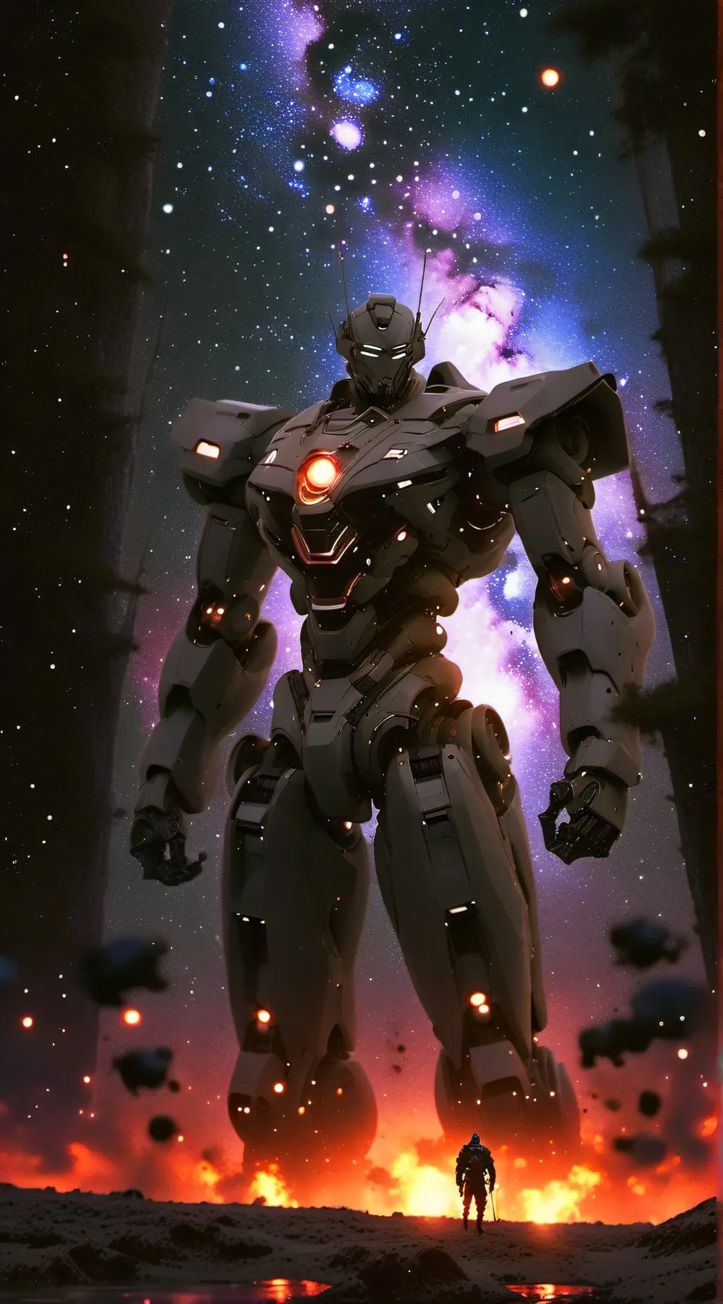 ai character: earth + MD background