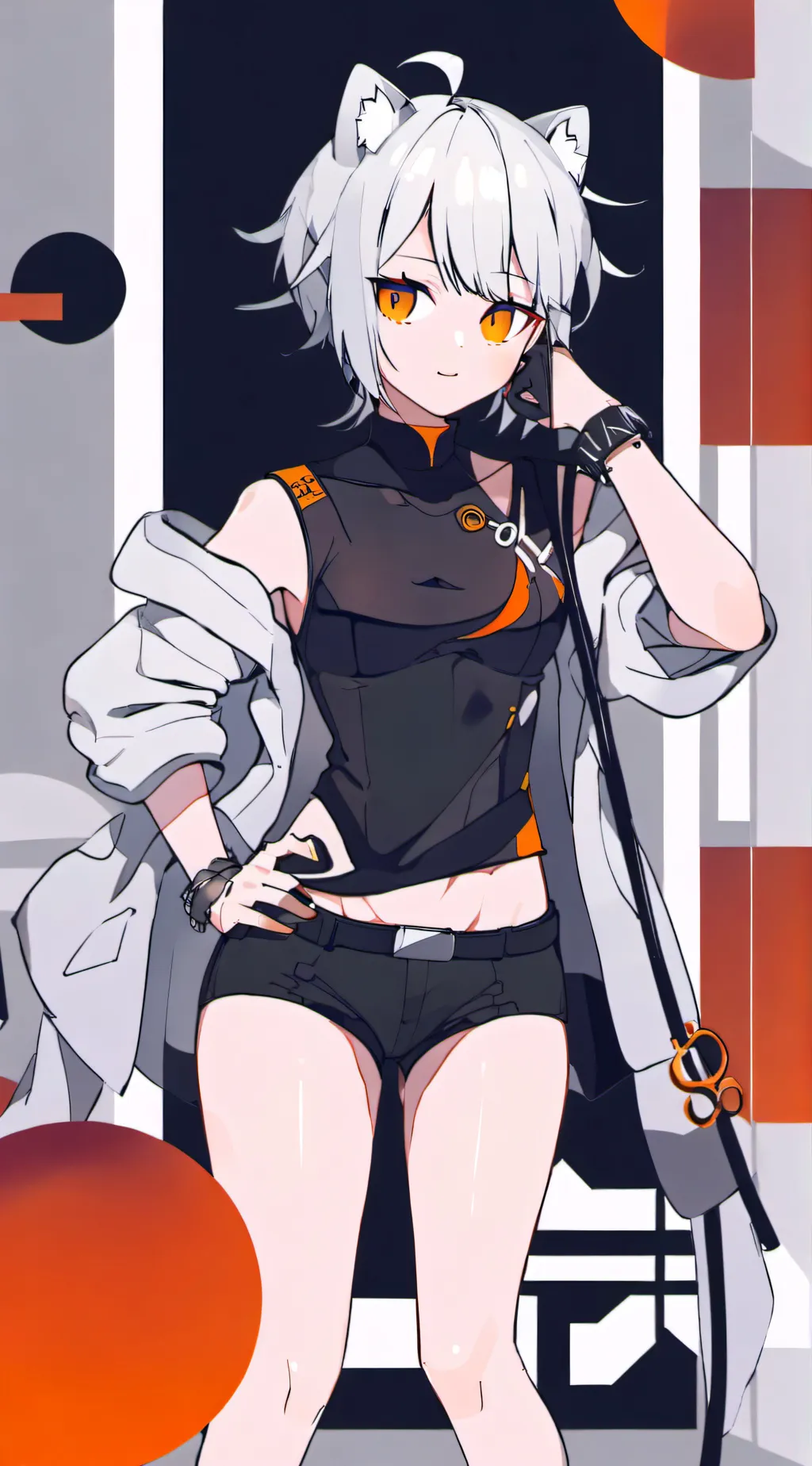 ai character: Kny happy  background