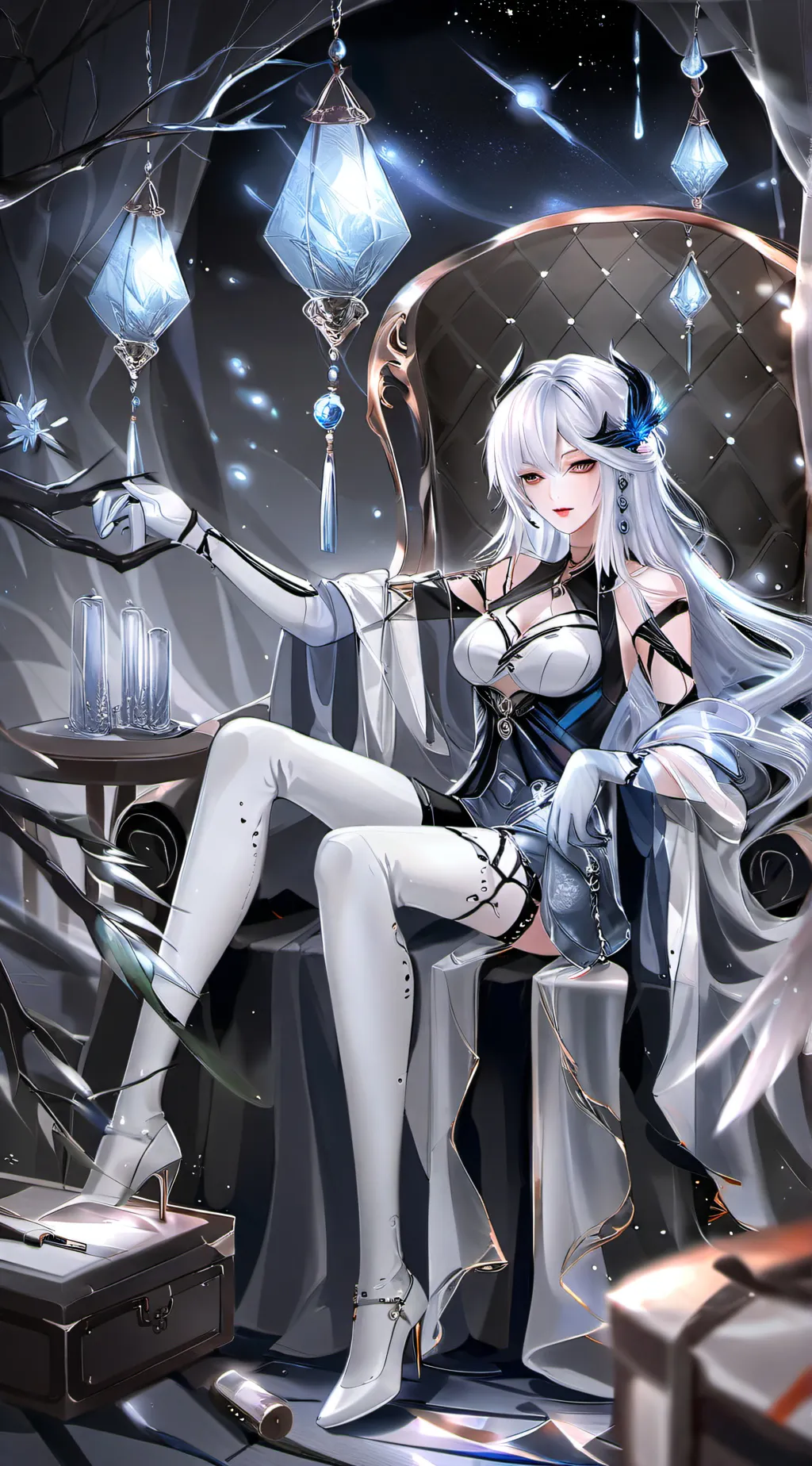 ai character: Ice king  background