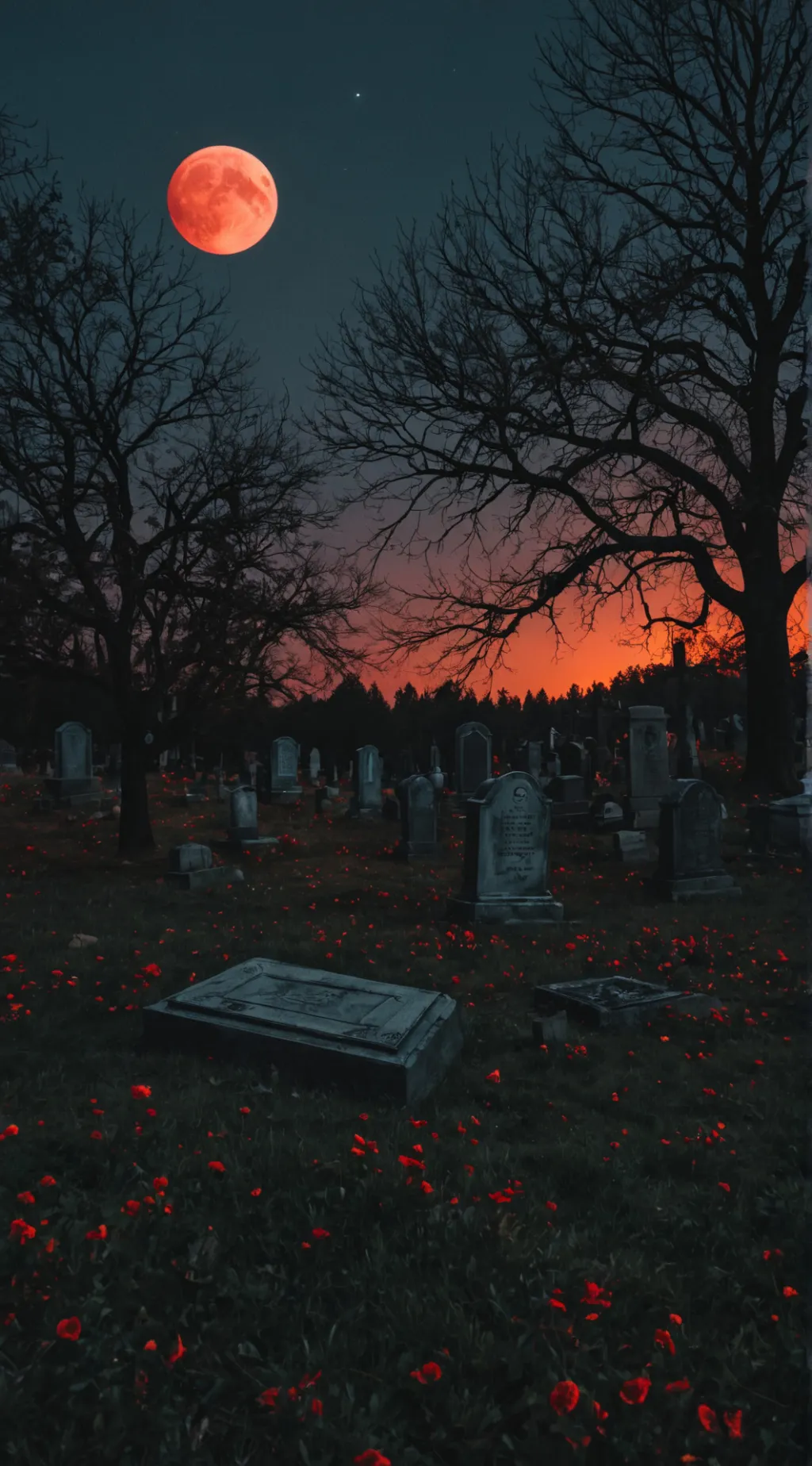ai character: Graveyard.  background