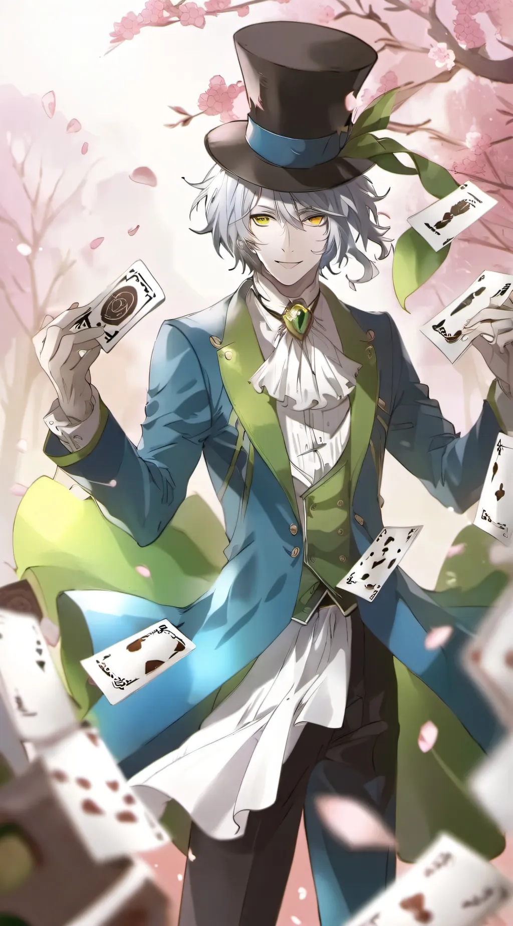 ai character: Mad hatter  background