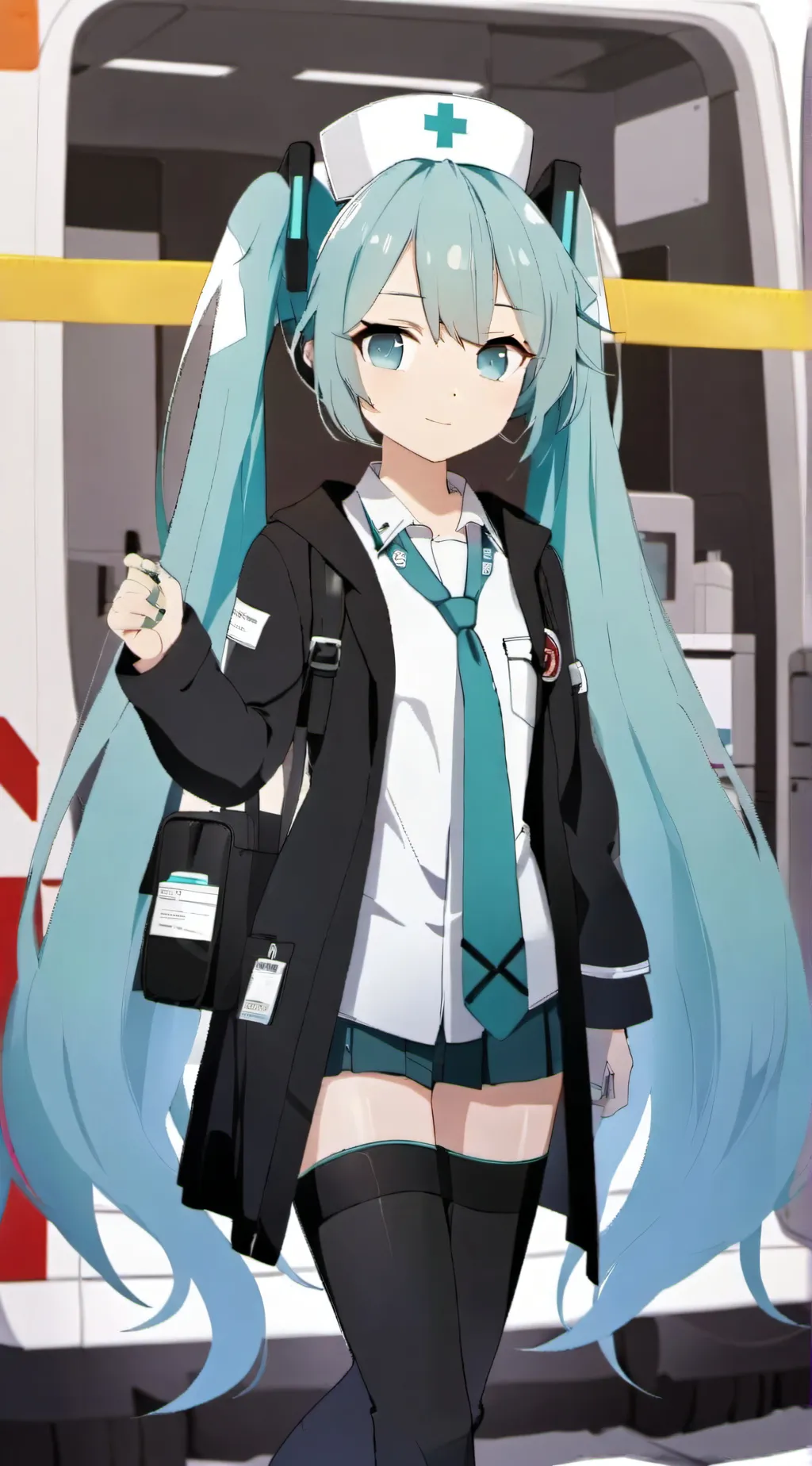 ai character: Paramedic Miku background