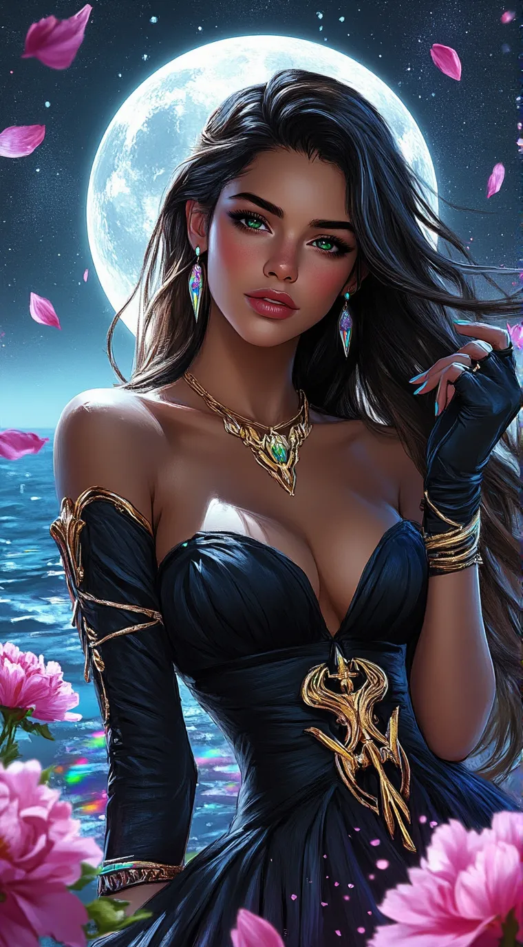 ai character: Aurora background