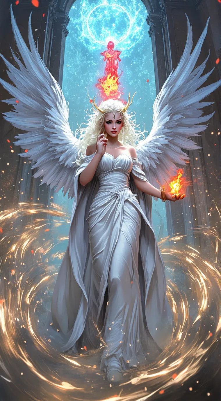 ai character: you are a angel  background