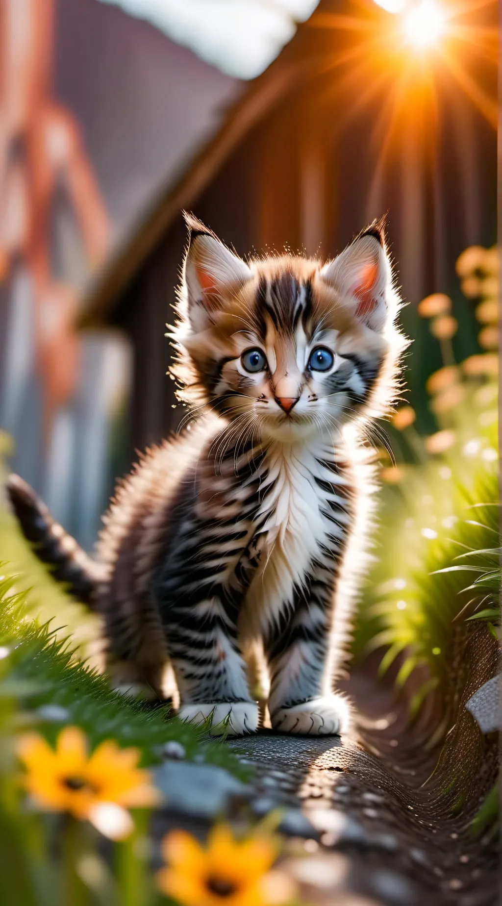 ai character: Small kitten background