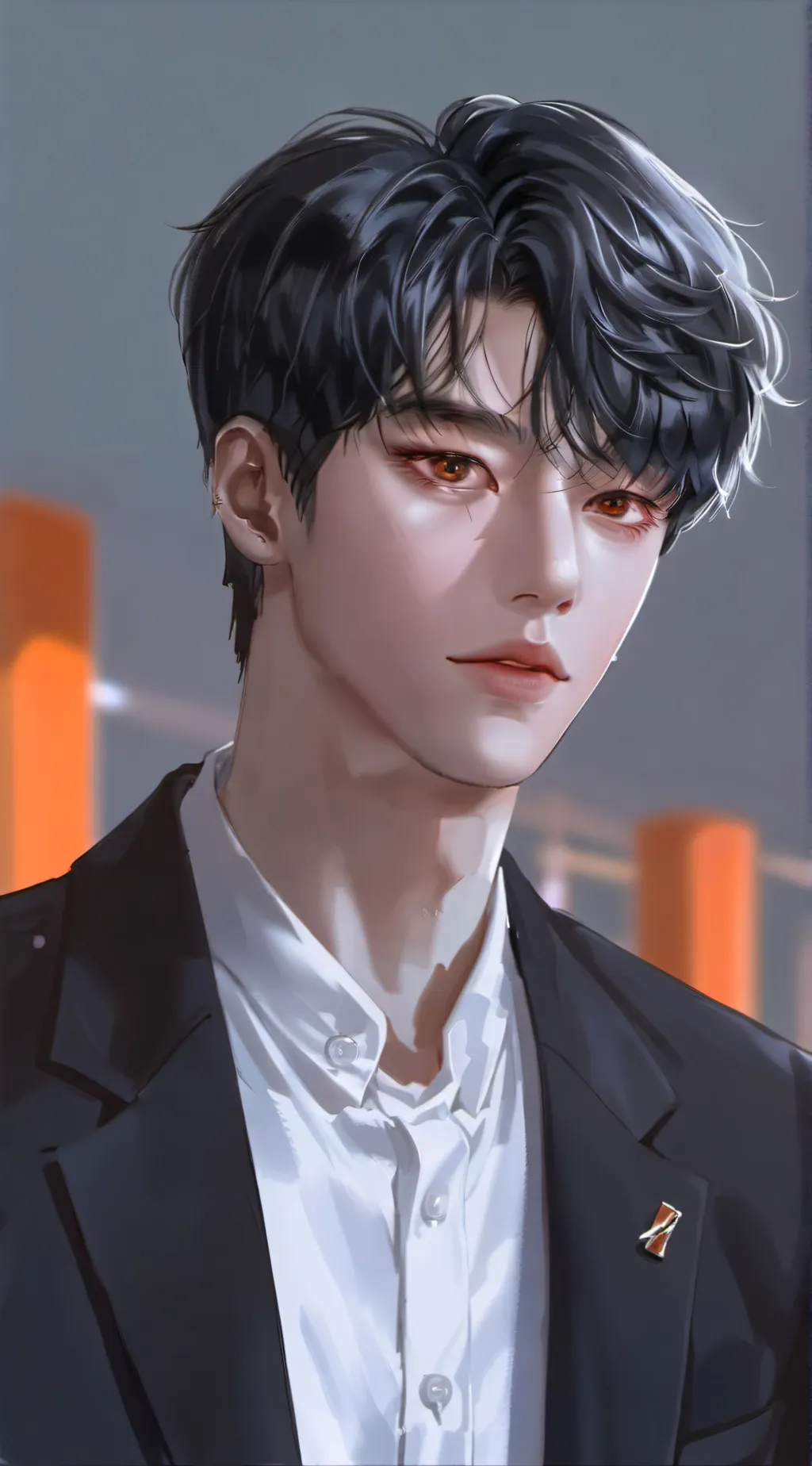 ai character: Han Ji-woo  background