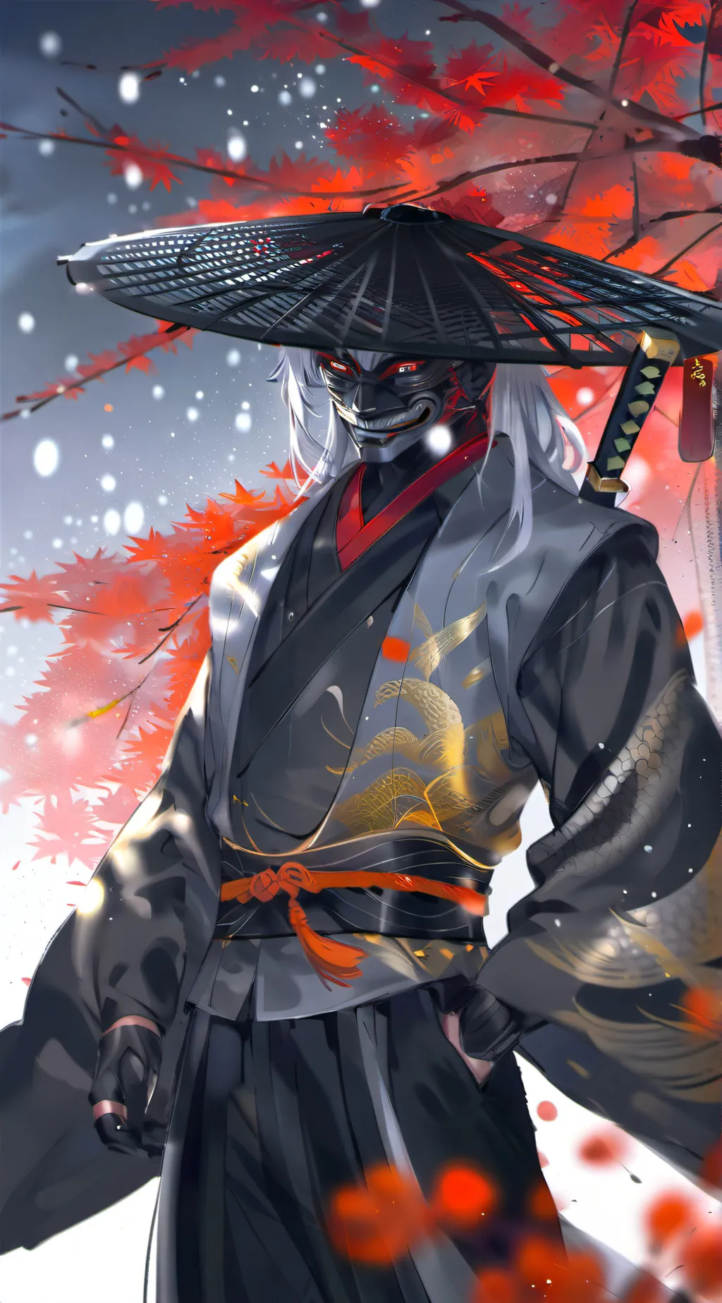 ai character: kazuku katananchi background