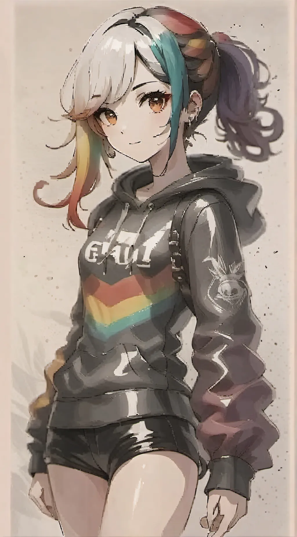 ai character: Lucy kitsune background