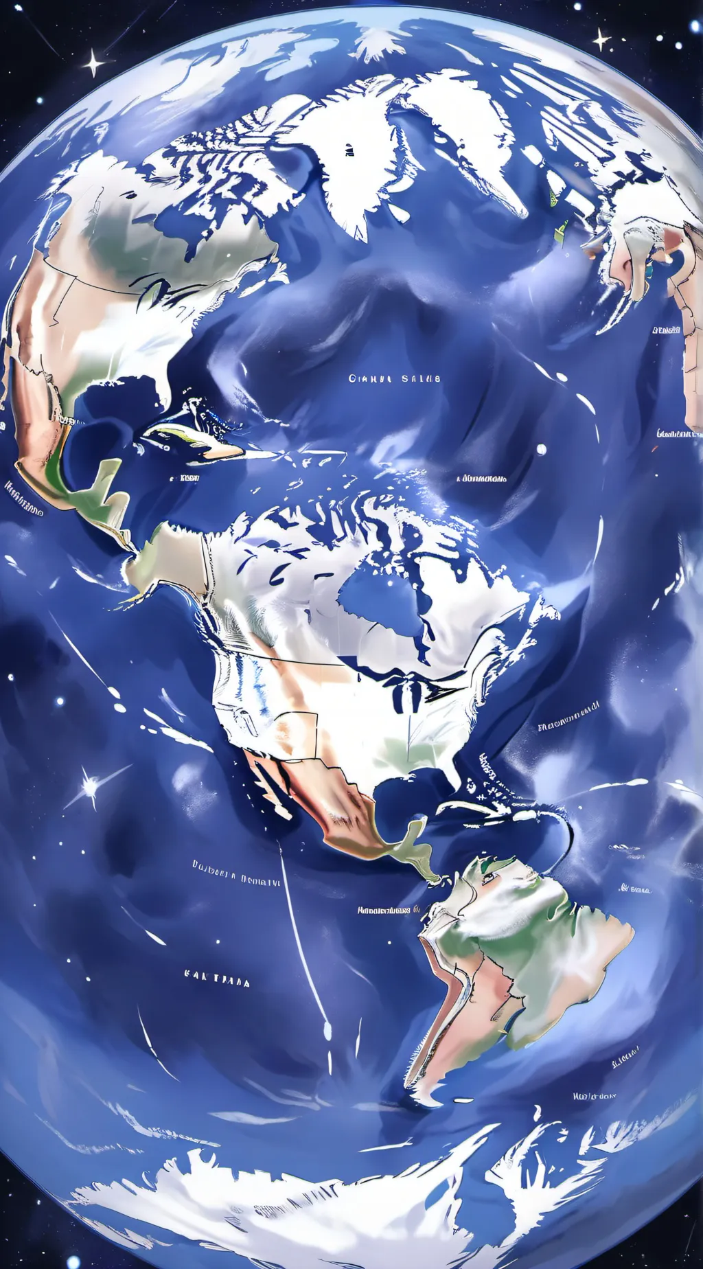 ai character: earth background