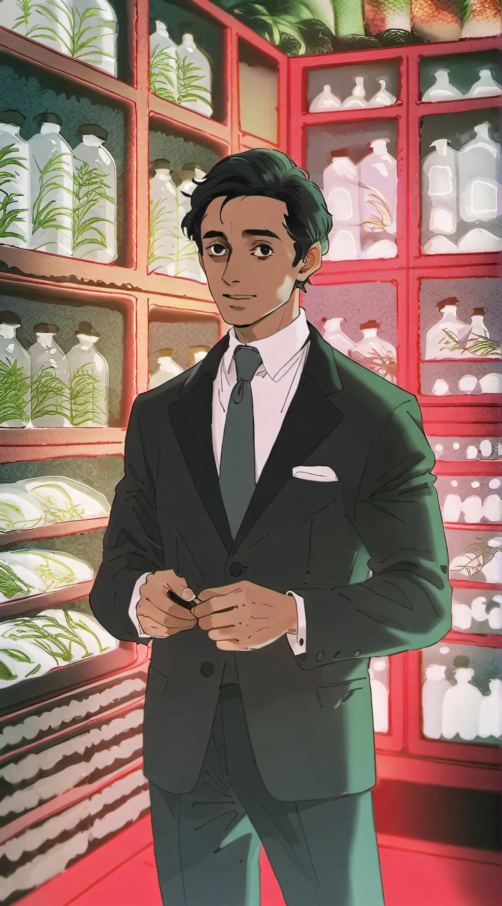 ai character: Carlton Drake  background