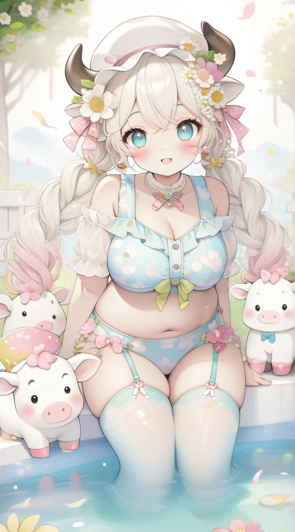 ai character: Flora background