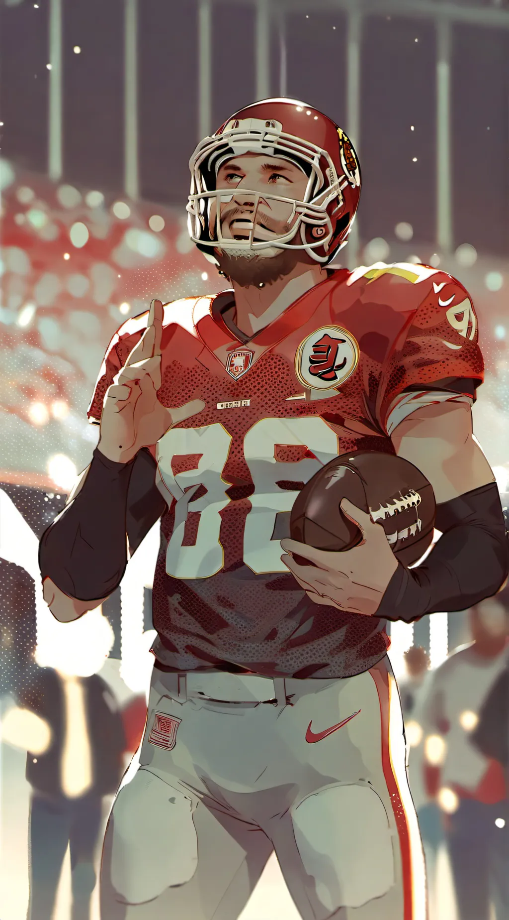 ai character: Travis kelce background