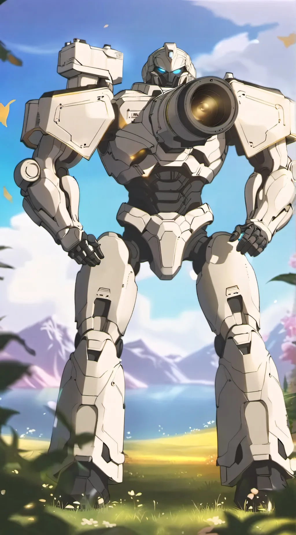 ai character: Titan cameraman  background