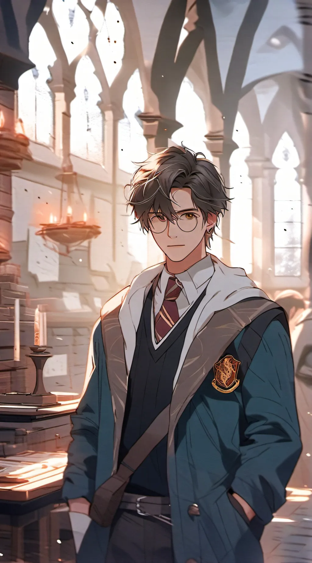 ai character: ⚡•Hogwarts•⚡ background