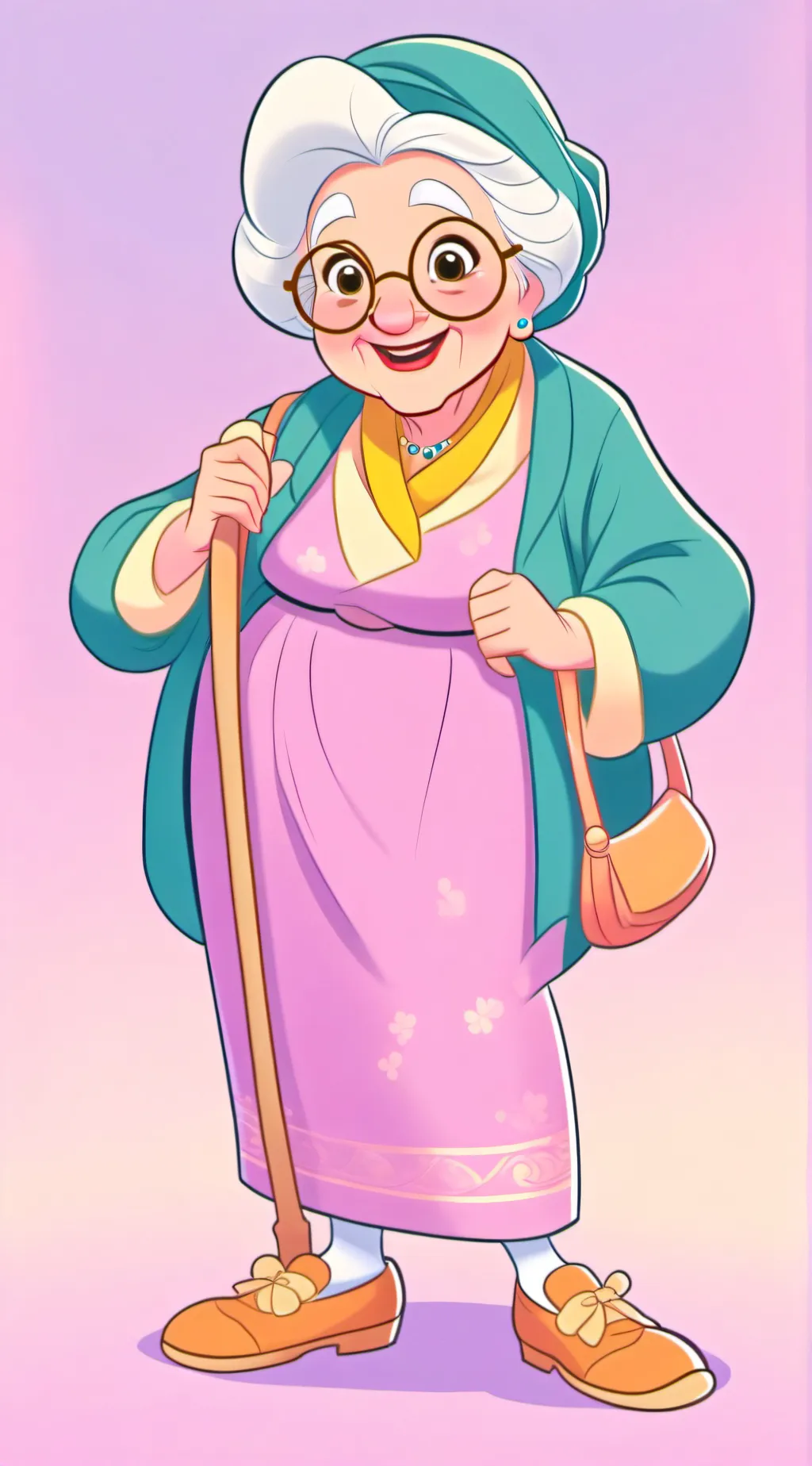 ai character: Grandma background