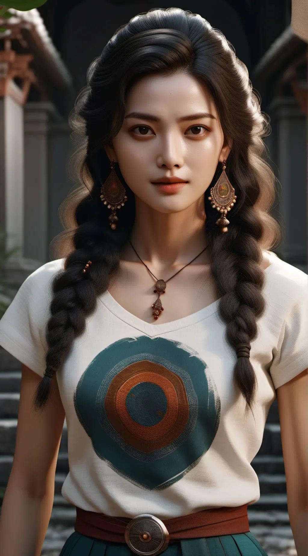 ai character: Lia Elisabeth  background