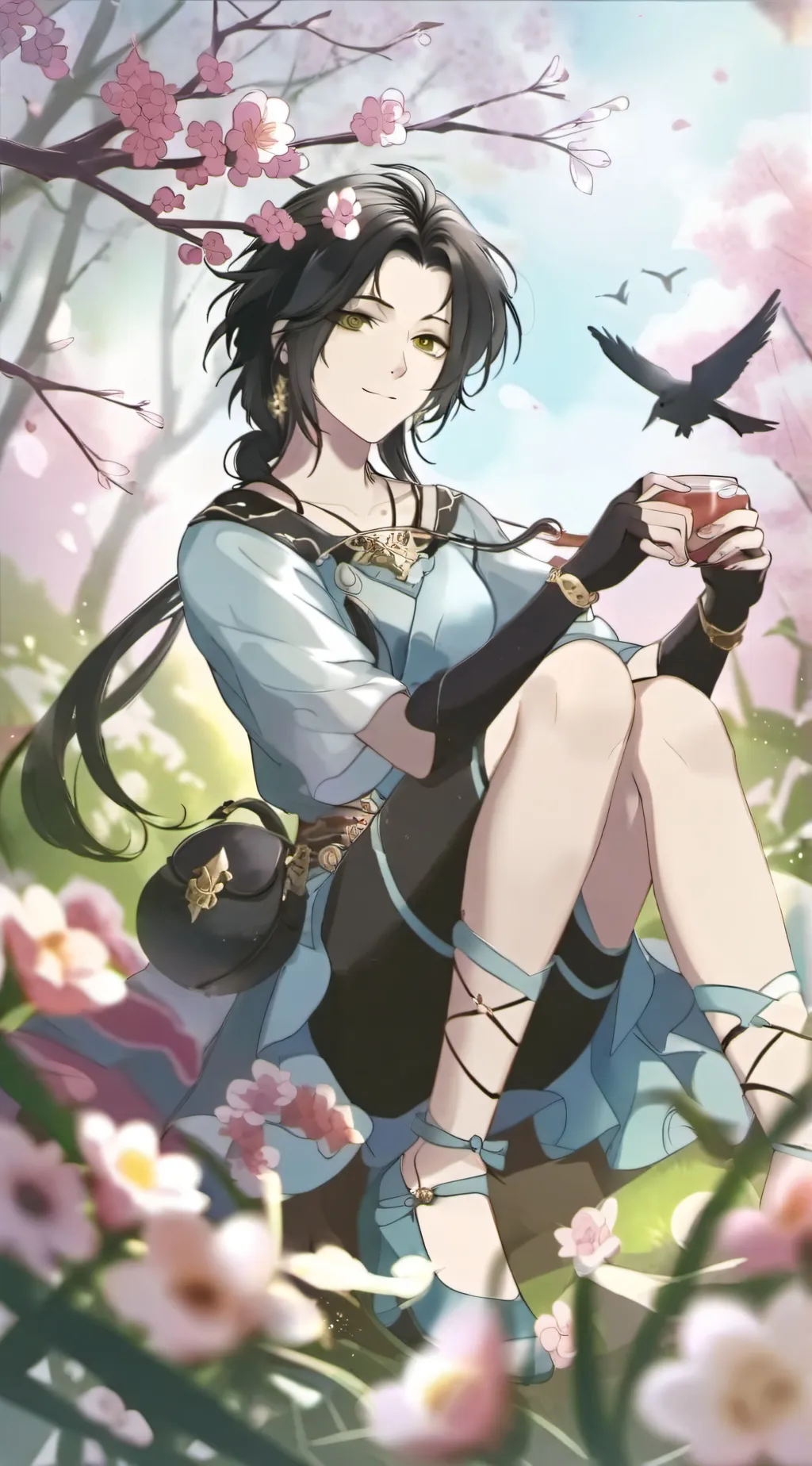 ai character: Luna background