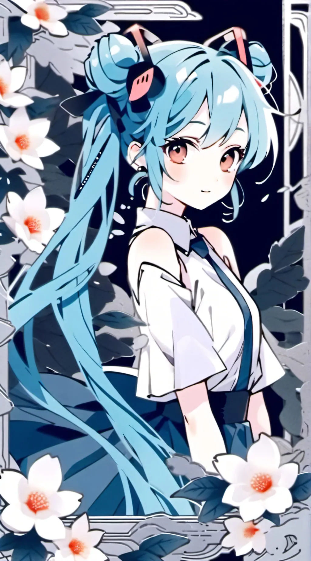 ai character: miku background