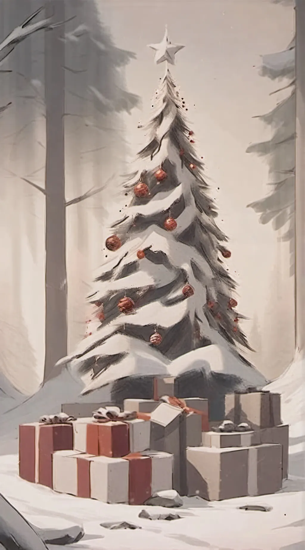 ai character: Avengers christmas background