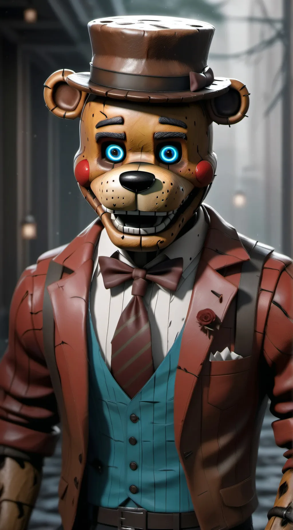 ai character: Freddy background