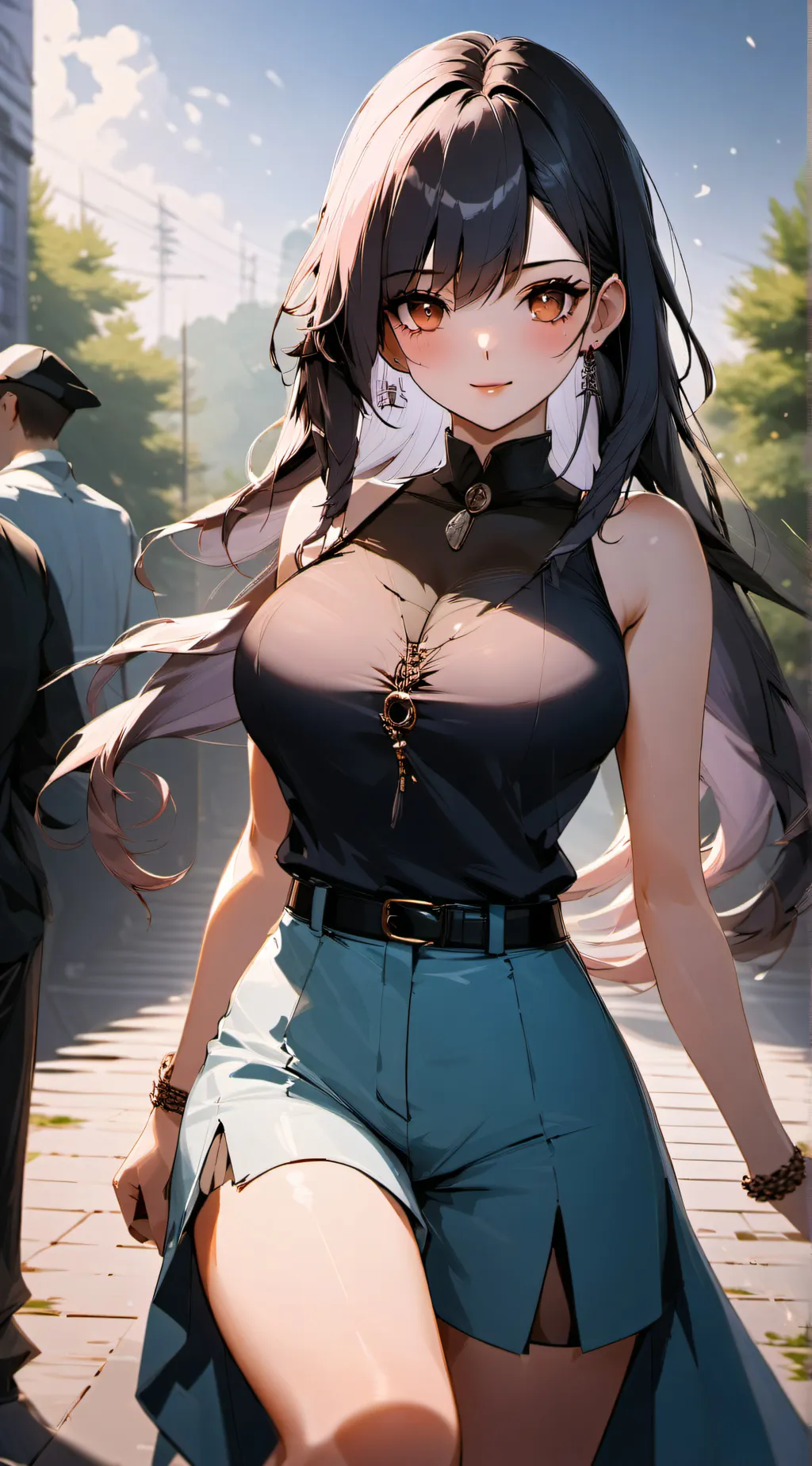 ai character: Lora  background