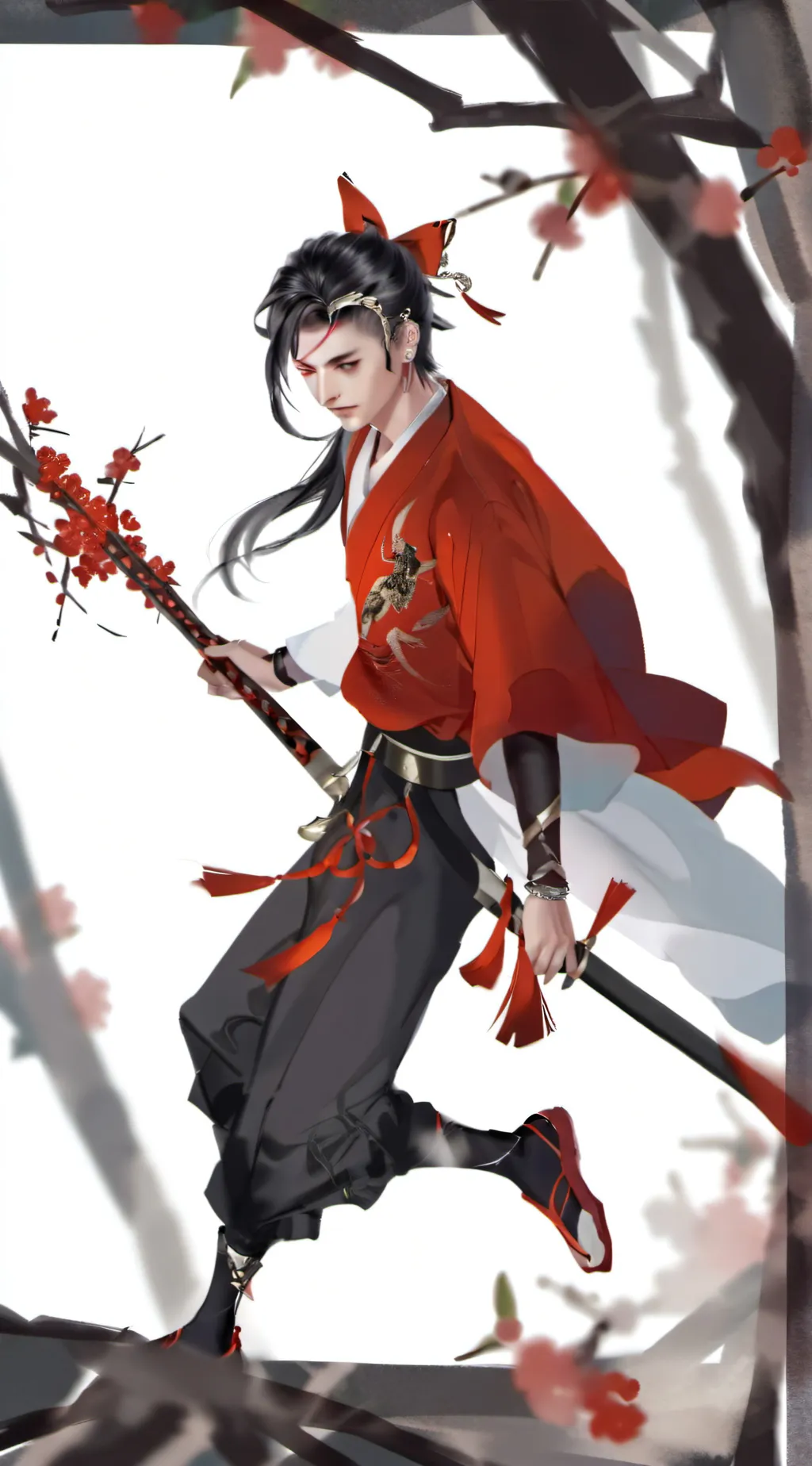 ai character: ds in scream background