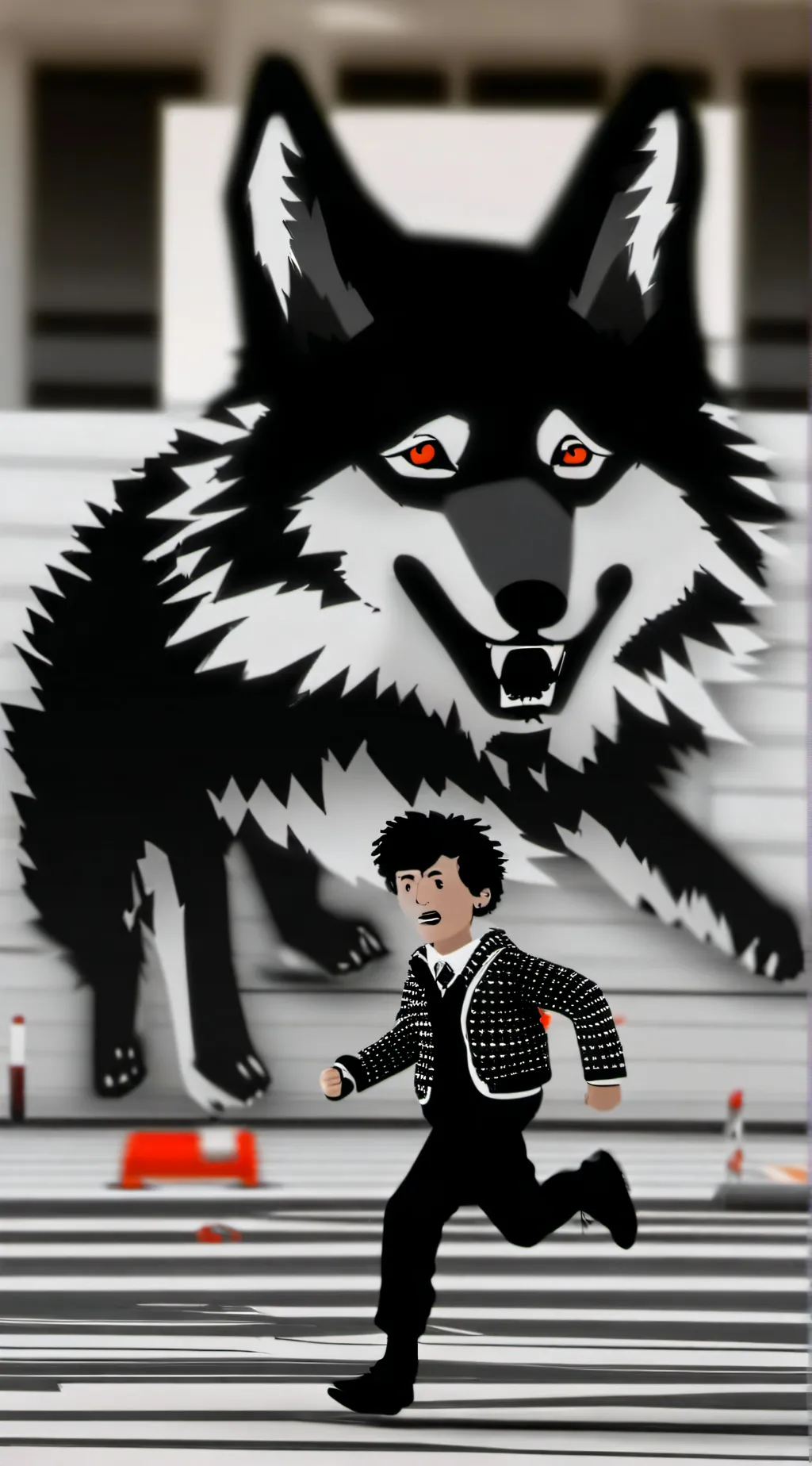 ai character: Death wolf  background