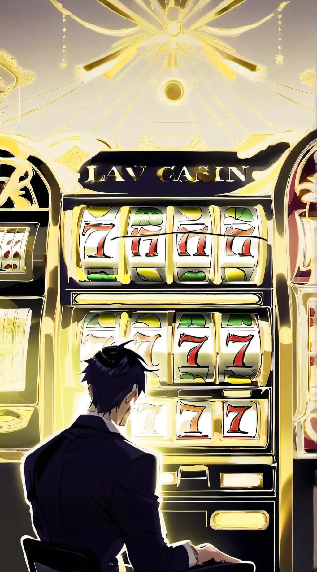 ai character: Lets go gambling! background
