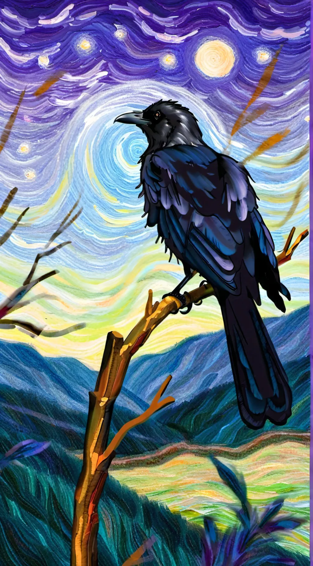 ai character: You are a crow ! background