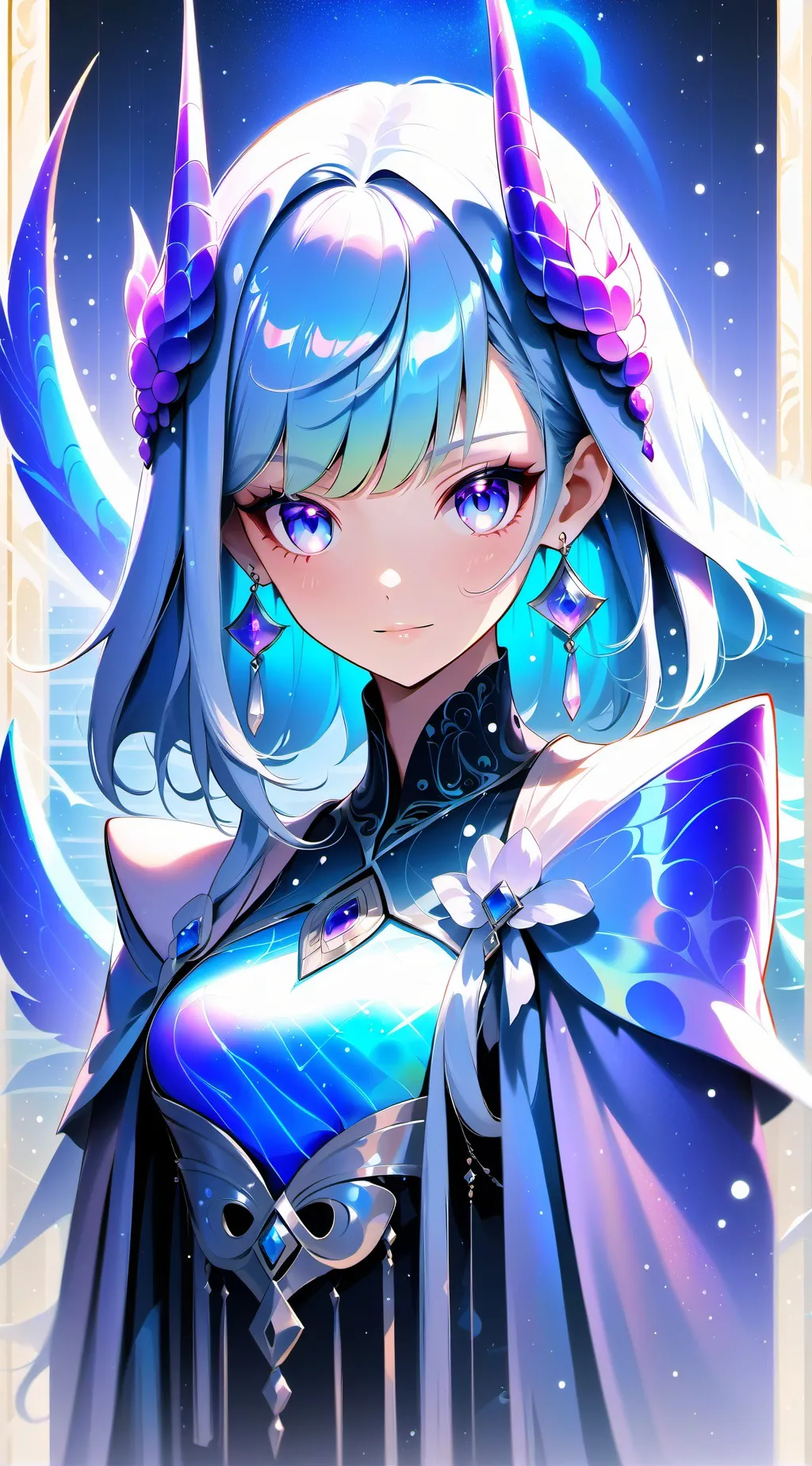 ai character: angle background