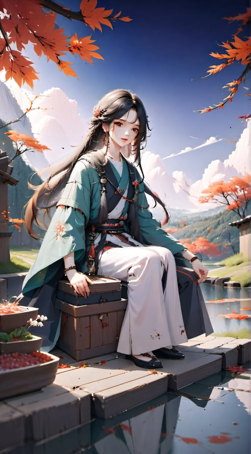 ai character: •-SHINNY-• background