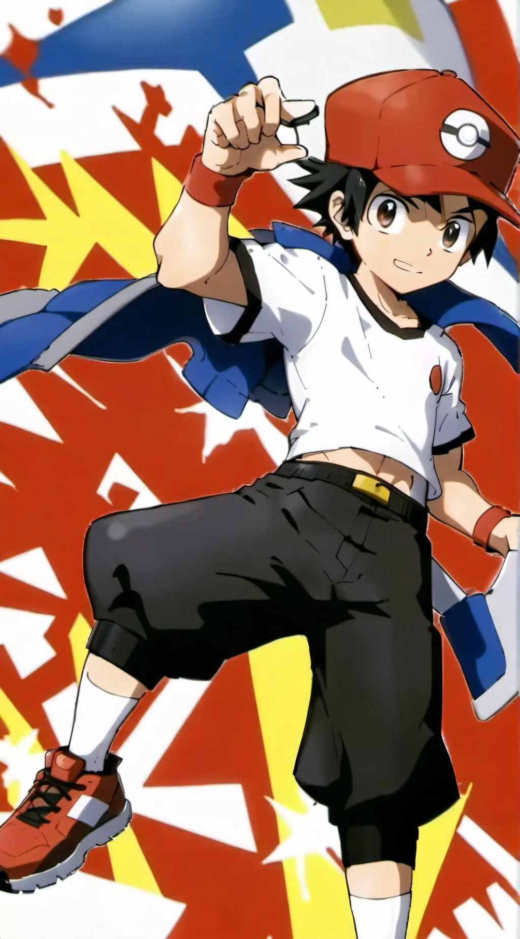 ai character: Ash Ketchum background