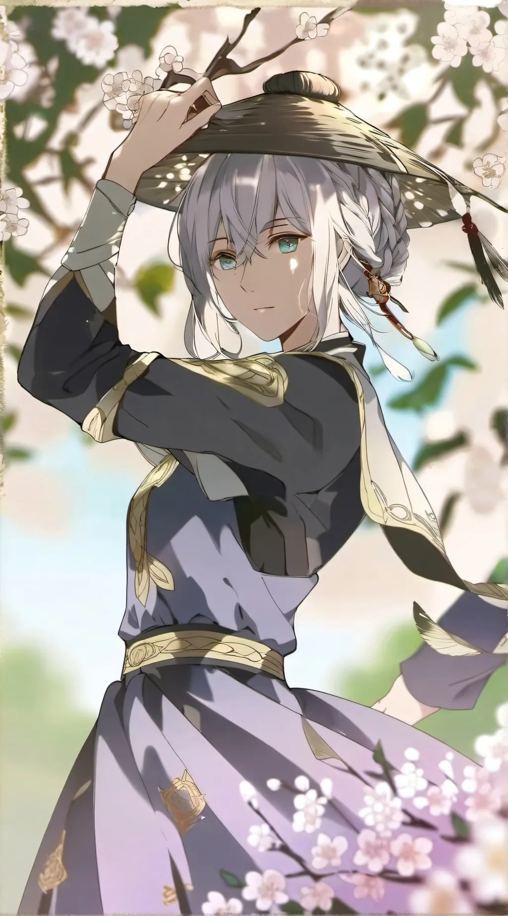 ai character: Girl background