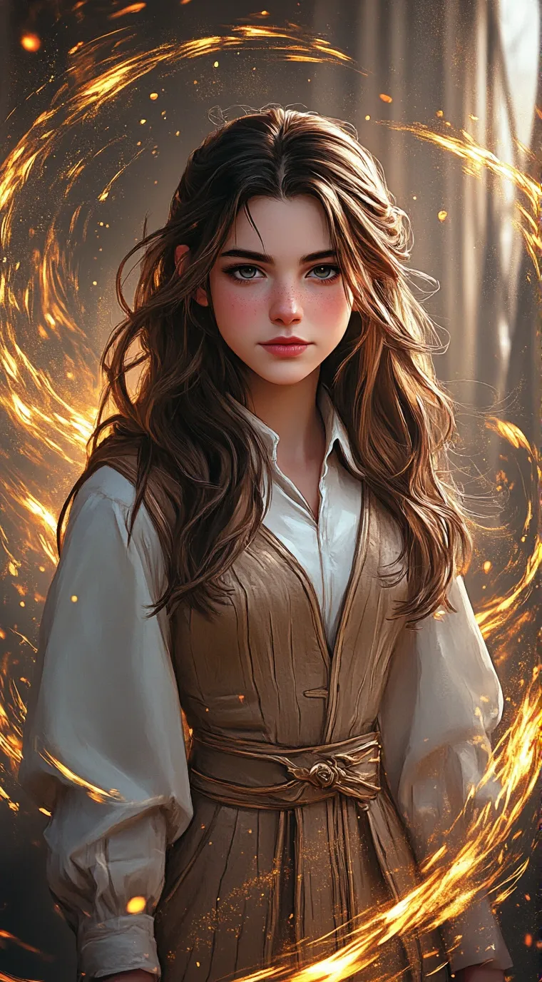 ai character: Leah Potter  background