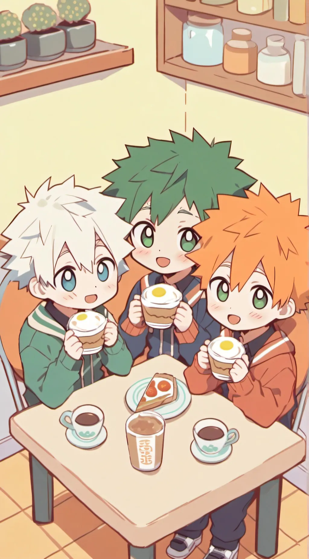 ai character: Deku  background