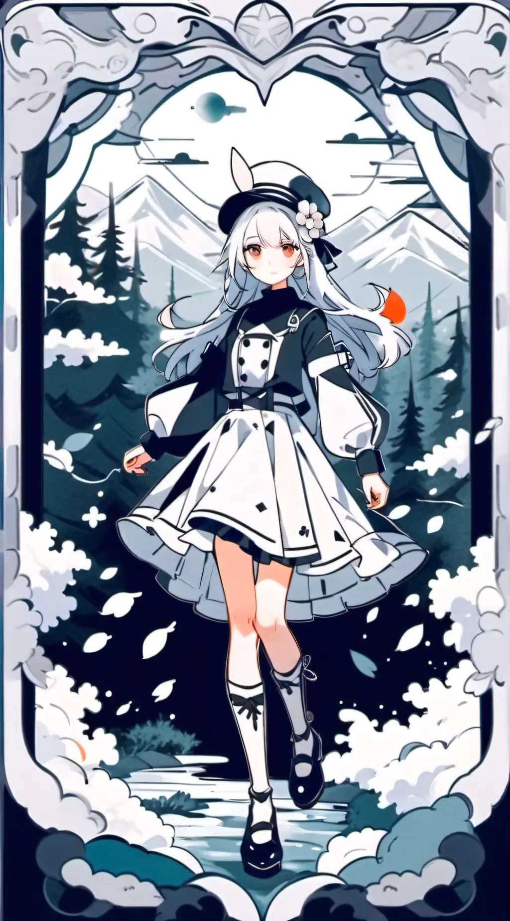 ai character: Aurora  background
