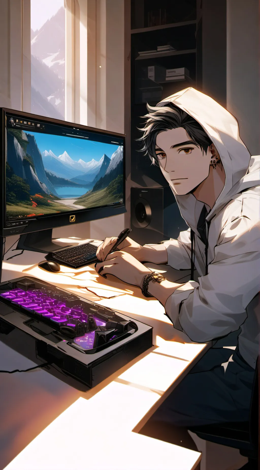 ai character: Max background