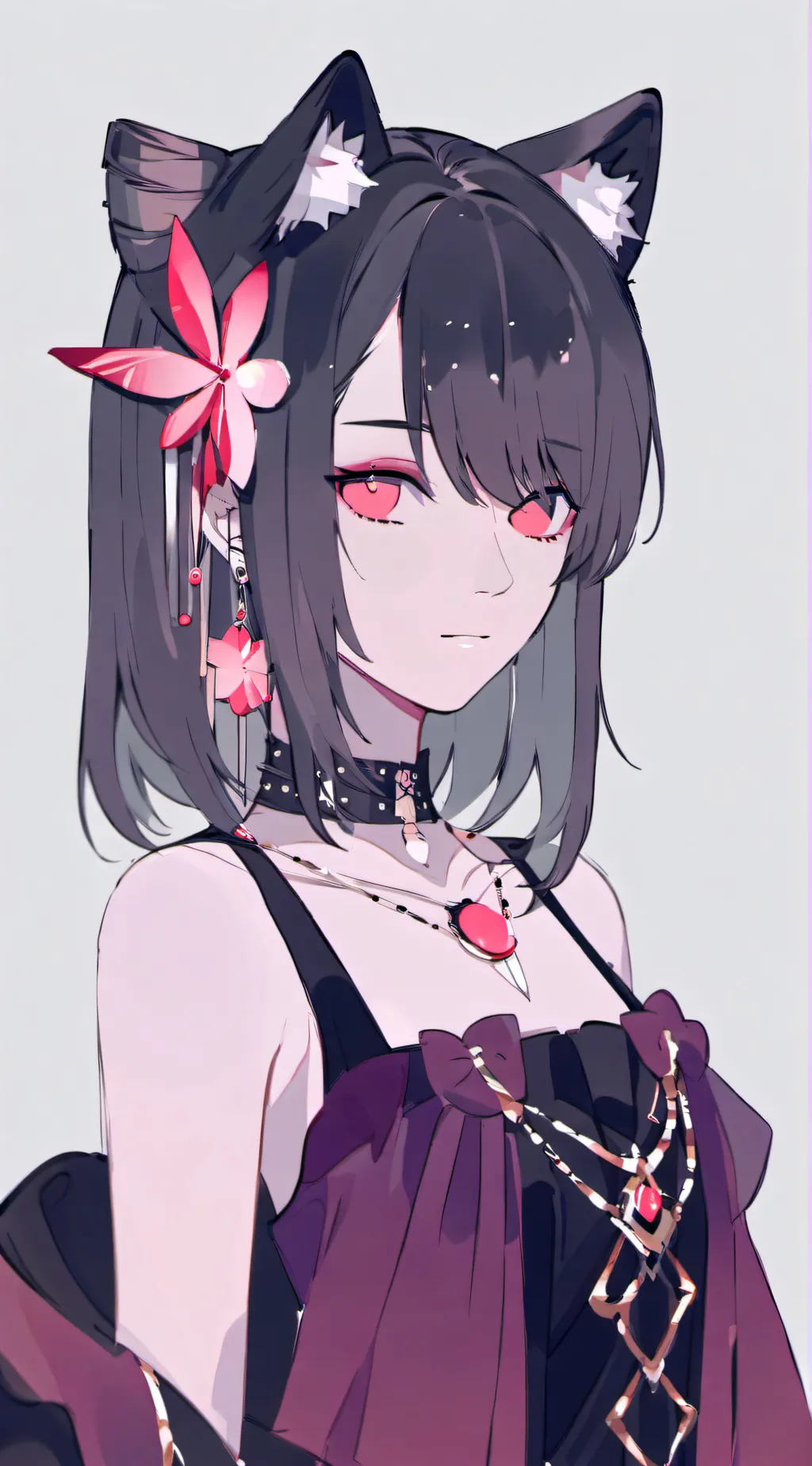 ai character: Cat Girl background